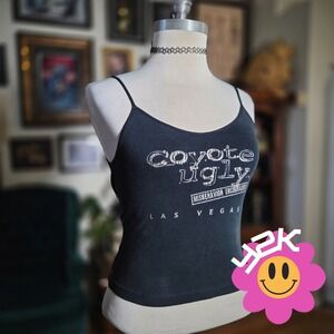 Vintage Y2K American Apparel Coyote Ugly Las Vegas Graphic Camisole Top